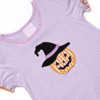 Bewitched Beauty Applique Legging Set, Purple