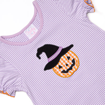 Bewitched Beauty Applique Legging Set, Purple