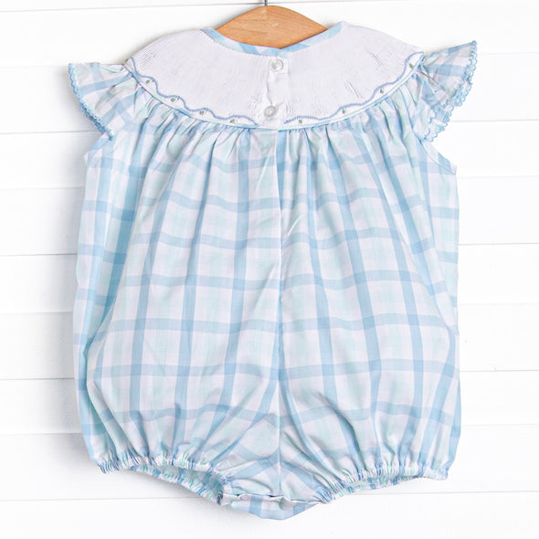 Bayside Bubbles Smocked Girl Bubble, Blue