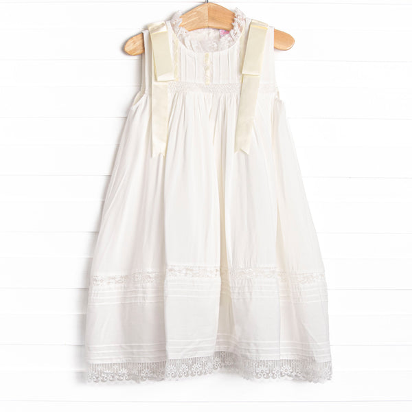 Girl's Blaire Heirloom Dress in White size 5