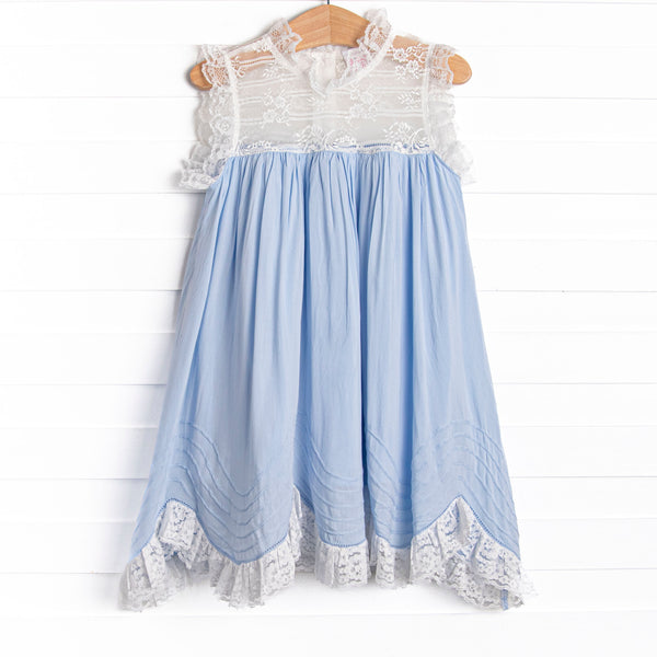 Vivie Heirloom Dress, Blue
