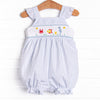 Coral Reef Commotion Smocked Bubble, Blue