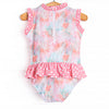 Palm Frond Fun One Piece, Pink