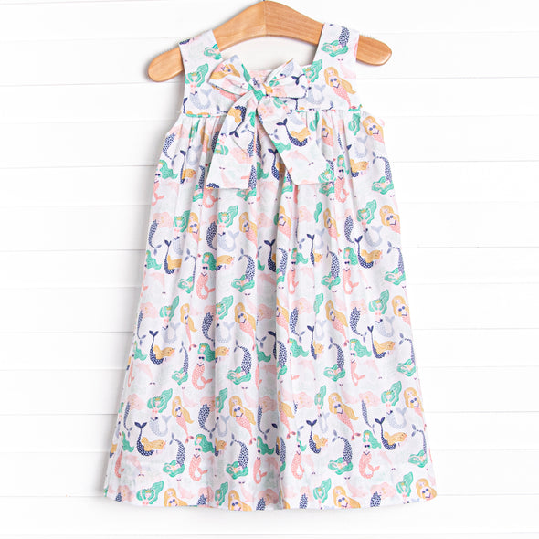 Under the Sea Maidens Smocked Dress, Green