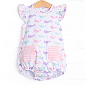 Nora Narwhal Pocket Bubble, Pink