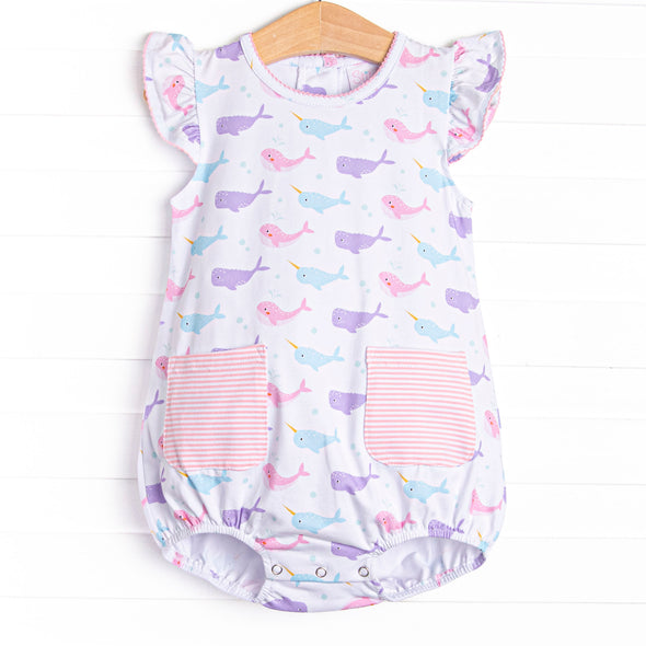 Nora Narwhal Pocket Bubble, Pink