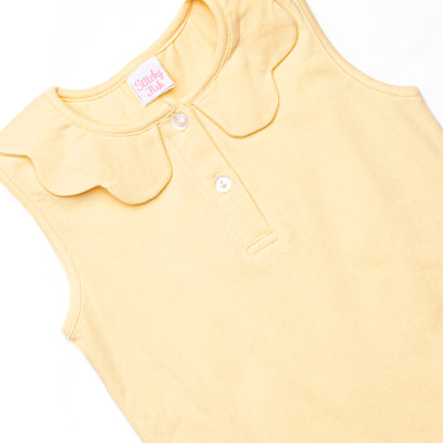 Samantha Scalloped Collar Sleeveless Top, (5 Colors)