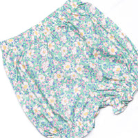 Gardenia Garden Long Sleeve Bloomer Set, Green