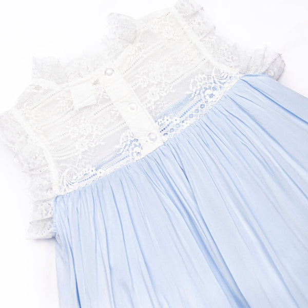 Vivie Heirloom Dress, Blue