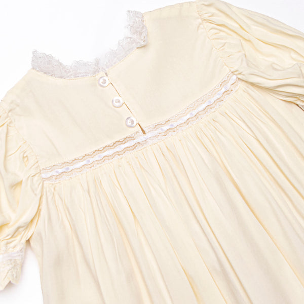 Margaret Heirloom Dress, Yellow