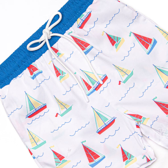 Boat Day Breeze Swim Trunks, Blue