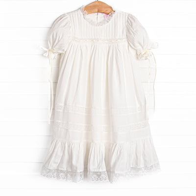Margaret Heirloom Dress, White