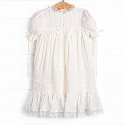 Margaret Heirloom Dress, White
