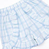 Bayside Bubbles Smocked Ruffle Short Set, Blue