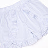 Coral Reef Commotion Smocked Ruffle Short Set, Blue