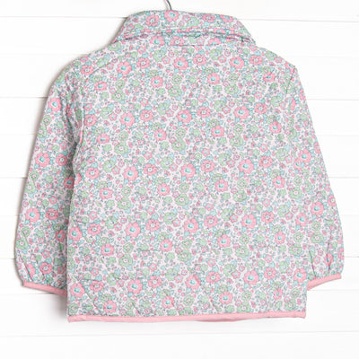 Camilla Quilted Coat, Green Floral