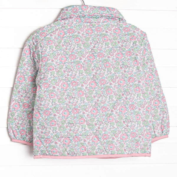 Camilla Quilted Coat, Green Floral