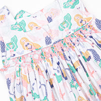 Under the Sea Maidens Smocked Bubble, Green