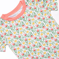 First Sprout of Spring Bamboo Pajama Short Set, Green