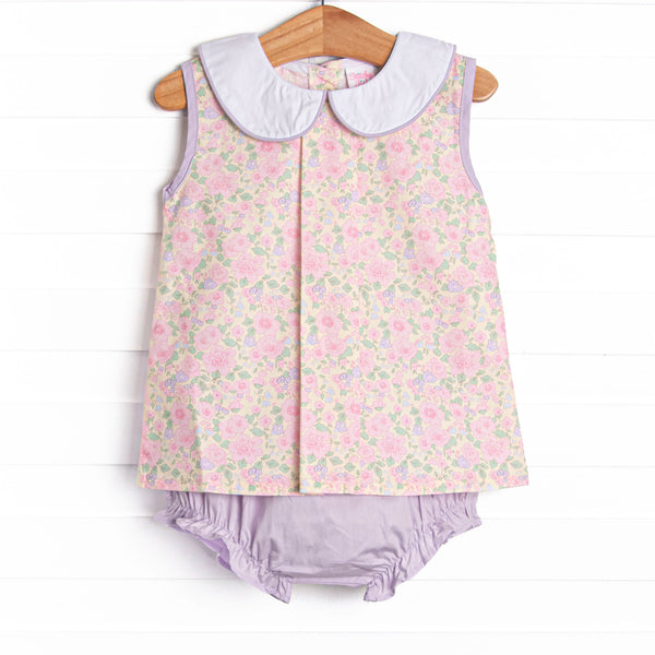 Fields of Faith Diaper Set, Purple