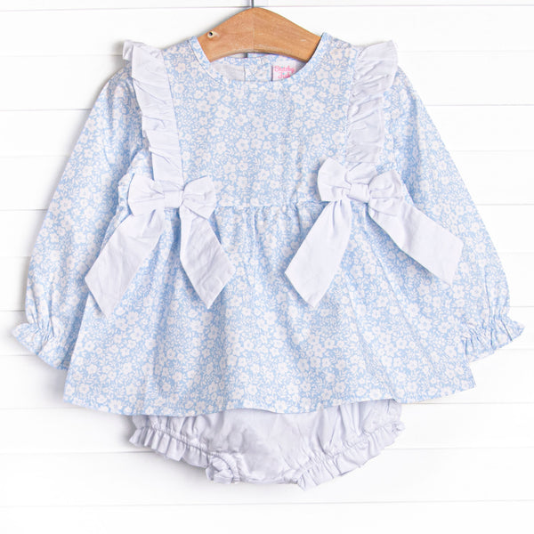 Delia Diaper Set, Blue
