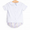 Summer Stripes Diaper Set, Orange