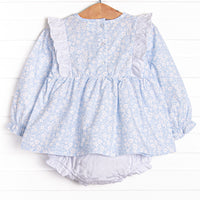 Delia Diaper Set, Blue