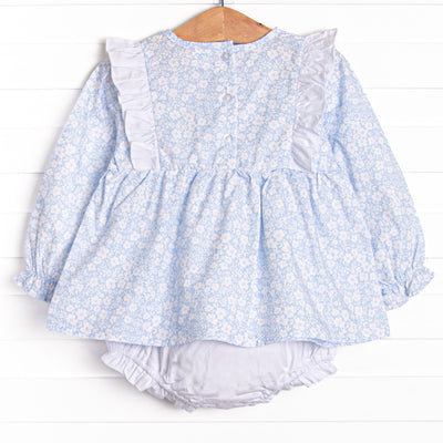 Delia Diaper Set, Blue