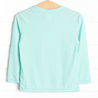 Siesta Beach Swim Long Sleeve Rash Guard, Green