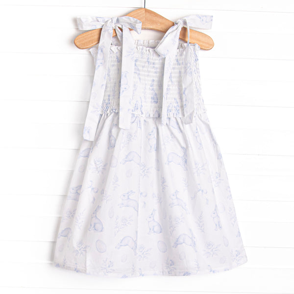 Porcelain Bunny Dress, Blue