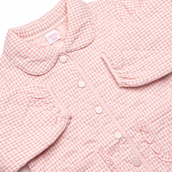 Camilla Quilted Coat, Pink
