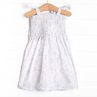 Porcelain Bunny Dress, Blue
