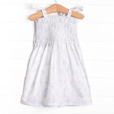 Porcelain Bunny Dress, Blue
