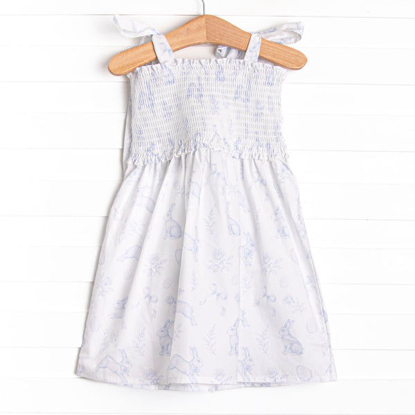 Porcelain Bunny Dress, Blue