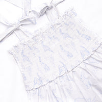 Porcelain Bunny Dress, Blue