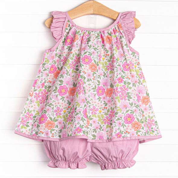 Fields of Fuchsia Bloomer Set, Purple