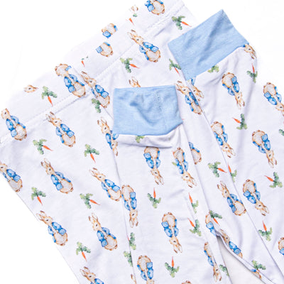 Bunny Tales Bamboo Pajama Set, Blue