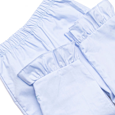 Sunny Flower Fields Ruffle Pant Set, Blue