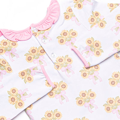 Here Comes the Sunflower Skirted Bubble, Pink