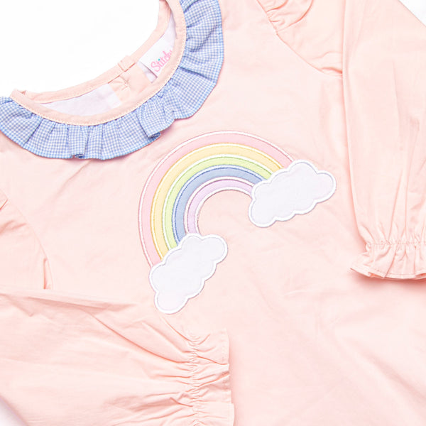 Rainbow Wonders Applique Bubble, Pink
