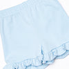 Beach Ball Applique Ruffle Short Set, Blue