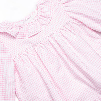 Preppy in Pink Ruffle Pant Set, Pink
