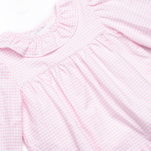 Preppy in Pink Ruffle Pant Set, Pink