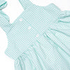 Sea Grass Seahorses Smocked Bubble, Mint