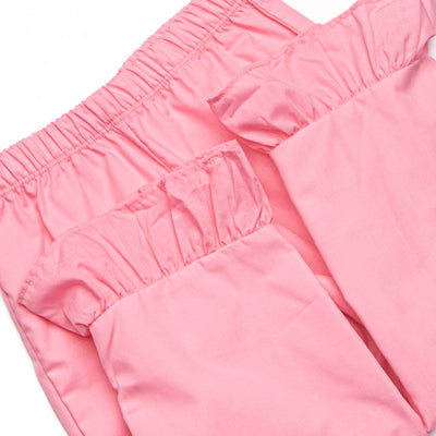 Preppy in Pink Ruffle Pant Set, Pink