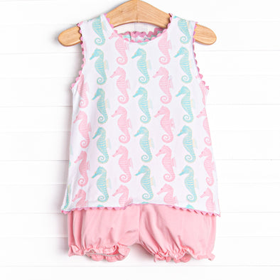 Seahorsin' Around Bloomer Set, Pink