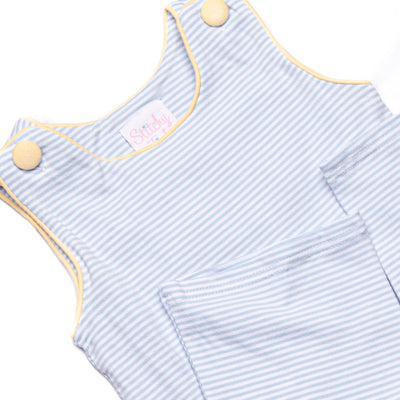 Henry Long Jon Jon, Yellow and Light Blue Stripe