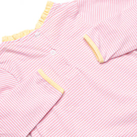 Grace Long Sleeve Pocket Legging Set, Yellow and Light Pink Stripe