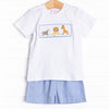 Wild Ones Smocked Short Set, Blue