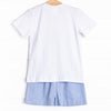 Wild Ones Smocked Short Set, Blue